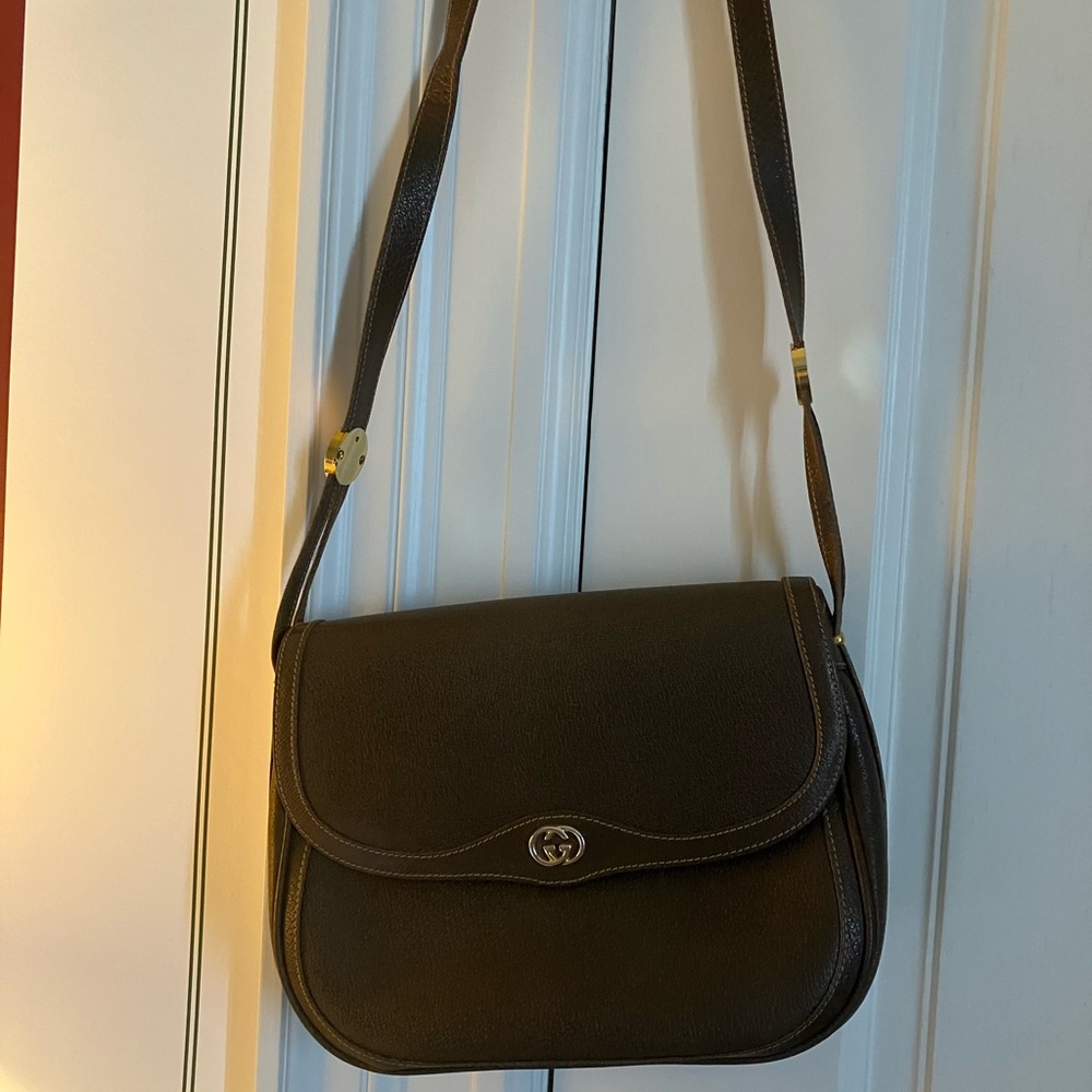 Gucci Cocoa Brown Leather Shoulder Bag